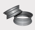 Clic Front Rim 4 x 12 wheel rims, silver RAL9006, Type 12, pack of 2 by DGT Agri
