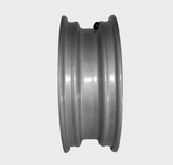 Clic Front Rim 4 x 12, silver RAL9006 finish; off-road ATV wheel rim by DGT Agri