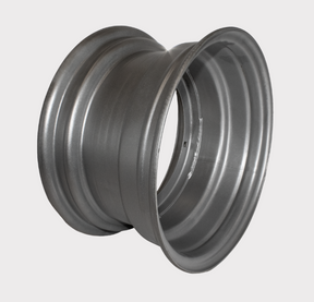 2x DGT Agri Clic Front Rim 6.5x12 wheel rims, silver metal RAL9006, Type 12, for off-road and ATV use