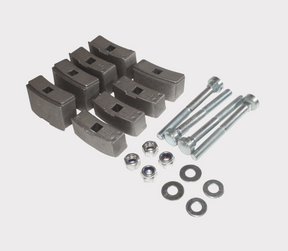 Clic Wheel Spacer & Bolt Fitting Kit – Universal by DGT Agri; black spacers with silver bolts, nuts and washers