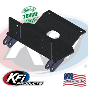 KFI Plough Mount winch hitch for Kioti K9 UTV, powder-coated black