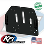 KFI Plough Mount winch plate for Polaris Scrambler/Sportsman, black powder-coated steel