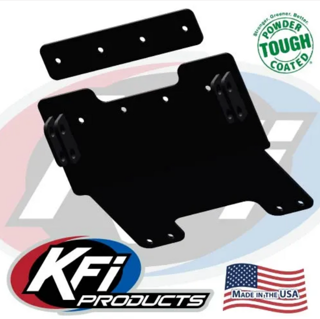Plough Mount winch mount for Kawasaki Mule SX/XC 400 (2014–2026), black steel bracket by DGT Agri