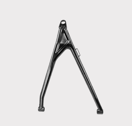 Can-Am Maverick X3 left lower A-arm, black steel, for 2017–2022.