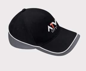ATV City Baseball Cap by DGT Agri, black/grey adjustable cap with white piping and ATV City logo
