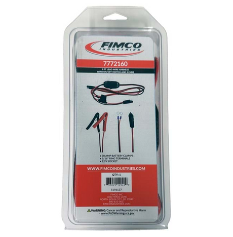 Sprayer wiring loom, 12V 3-in-1, 2.4m length, in FIMCO packaging