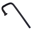 Poly Bypass Tube for Fimco Sprayer, black poly tube with elbow bend