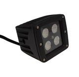 Hyper LED Spot Light by DGT Agri, black 20W 12V LED with four LEDs.