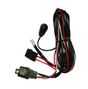 Hyper LED Light Bar Wiring Loom harness with red, black and white wires, inline switch, and dual connectors