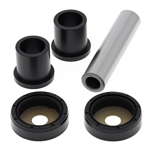 Kawasaki Bayou king pin kit for KLF220/KLF250 with black bushings, metal sleeve and round caps