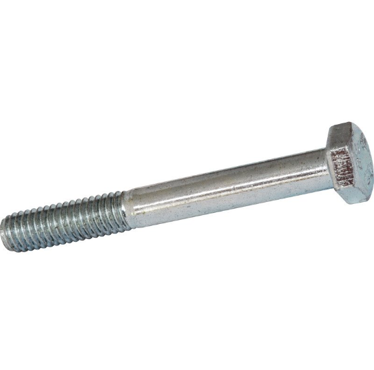 Hex bolts M6 x 50mm zinc-plated steel, partially threaded, pack of 25.