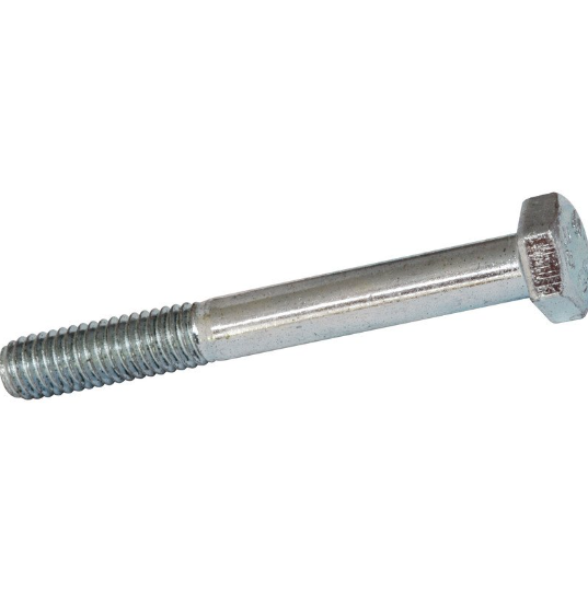 Hex bolt M6 x 100mm HT part-threaded, zinc-plated steel with hex head