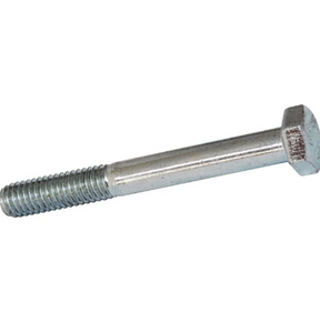 Hex bolt M6 x 100mm HT part-threaded, zinc-plated steel with hex head