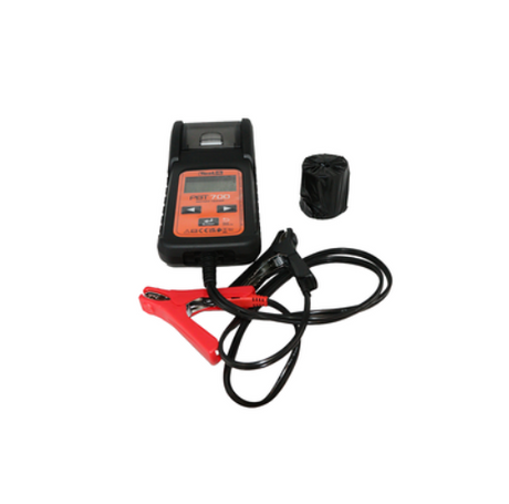 GYS PBT 720 battery tester with printer; vehicle battery testers, red clamps