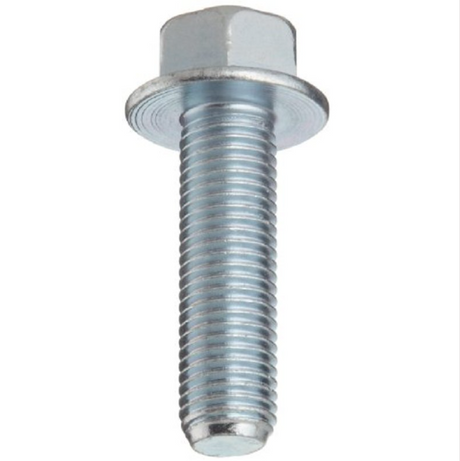 Flange bolts M6 x 10mm high-tensile, zinc-plated steel, 25-pack