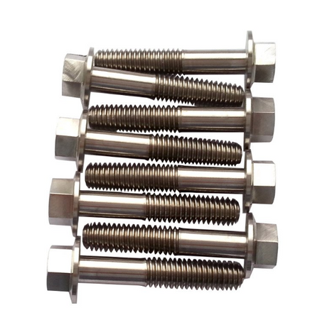 Flange bolts DGT Agri M6 x 60mm HT, hex head, threaded, pack of 25