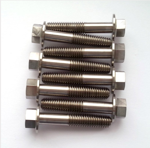 Flange bolts M8 x 16mm high-tensile, steel, metallic finish, pack of 25