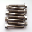 Flange bolts M10 x 100mm HT threaded, six bolts shown in a pack of 10