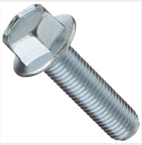 Flange bolts, small-head M6 x 20mm HT, steel, pack of 25