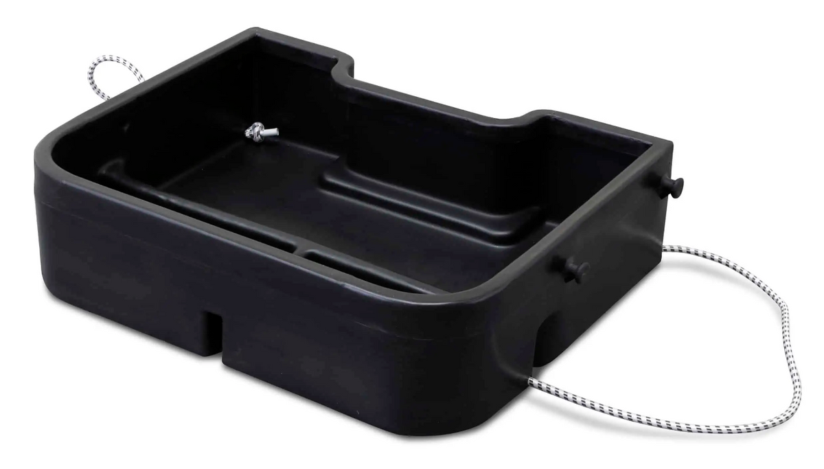 DGT Agri Wydale ATV Rear Trunk storage box, black plastic cargo rack accessory, 860 x 700mm.