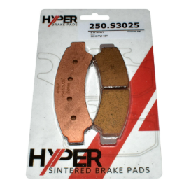 Front disc brake pad set for Segway Snarler 570 ATV, 2-piece Hyper sintered pads, UK-made