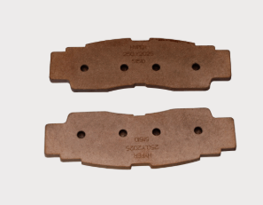 Front disc brake pad set for Yamaha YXZ1000R and Wolverine RMax 2/4 1000 UTVs, copper-brown pads, ATV City pair