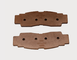 Front disc brake pad set for Yamaha YXZ1000R and Wolverine RMax 2/4 1000 UTVs, copper-brown pads, ATV City pair