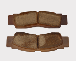 Front disc brake pad set for Yamaha YXZ1000R / Wolverine RMax 2/4 1000 UTV, four brown friction material pads