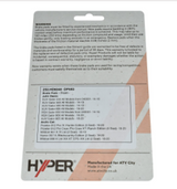 Rear disc brake pads set, Hyper brand; compatible with John Deere Gator UTVs and other models.