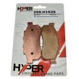 Front brake pads; two Hyper sintered copper pads for Honda Pioneer UTV (SXS500/520/700)