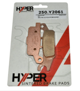 Brake pads: Hyper sintered rear disc pads for Yamaha YFM550/YFM700 ATV (2 pieces)