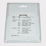 ATV City Front/Rear Disc Brake Pad Set in white packaging; fits Bombardier/Can-Am ATVs (2002–2023).