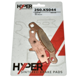 Brake pad set for ATVs, sintered copper pads in Hyper packaging (250.K5044)
