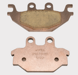 Front/Rear Disc Brake Pad Set for ATVs, 2 pcs with copper-colored backing plates - ATV City