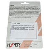 Front left-hand disc brake pad set for Honda ATV/UTV; Hyper brand on ATV City packaging.
