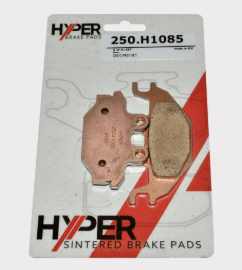 Brake pads set, Hyper sintered, front/rear disc pads, two pads visible on card