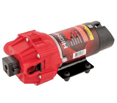 Fimco ATV Sprayer Boom, 95L LG-3025-QR with red pump head and black mounting bracket
