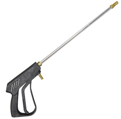 Fimco ATV Sprayer Boom 95L spray wand with long stainless steel tube and black pistol-grip handle