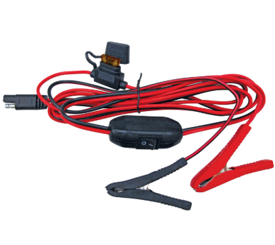 Fimco ATV Sprayer and Boom electrical harness with toggle switch and red/black battery clamps
