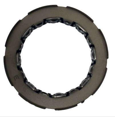 One-Way Clutch Bearing, dark gray circular ring with inner rollers