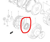 One-Way Clutch Bearing for Suzuki LT-A/LT-F and Yamaha YFM (1996–2024); ATV City exploded diagram showing bearing.
