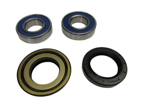 Hyper Rear Wheel Bearing Kit for Kubota RTV900/1100/1140, set of 4 with blue-sealed bearings and bronze/black seals