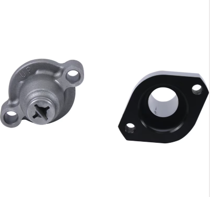 Cam Chain Tensioner Conversion Kit for Polaris (2011–2019), two-piece kit with silver tensioner and black mounting plate
