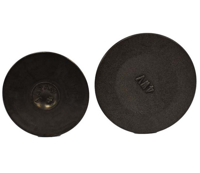Engine valve pair (2), Yamaha YFM600 Grizzly compatible, dark metal valves
