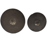 Engine valve pair for Suzuki LT-Z400 QuadSport; dark metal valve heads