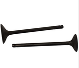 Engine valve pair (2) for Kawasaki KLF400 Bayou/KVF400 Prairie (1993–2002), ATV City brand, black metal