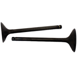 Engine valve pair for Kawasaki KLF220/KLF250 Bayou engines, black metal