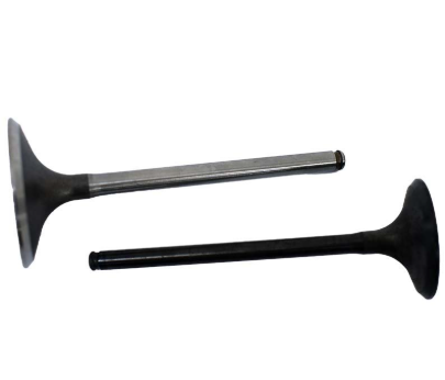 Engine valve pair for Honda TRX450ER/TRX450R (2006-2014) - ATV City valves, metallic silver and black
