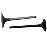 Engine valve pair for Honda TRX450ER/TRX450R (2006-2014) - ATV City valves, metallic silver and black