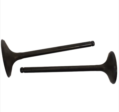 Engine valve pair for Honda TRX ATVs (2005–2014), black metal stems